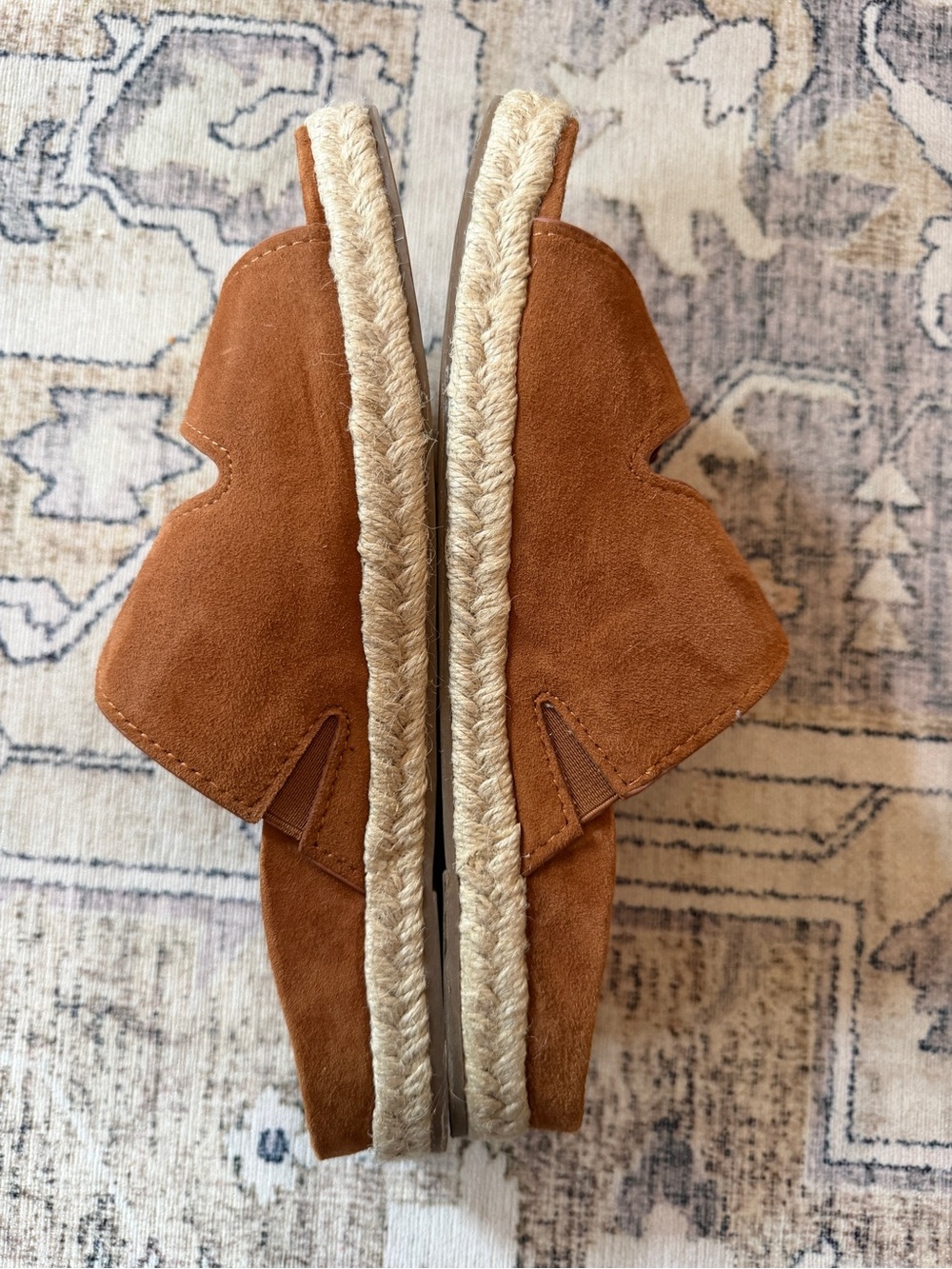 Vionic Brown Suede Double Buckle Espadrille Slide Sandals Size US 10 / EU 42 - Picture 6 of 7